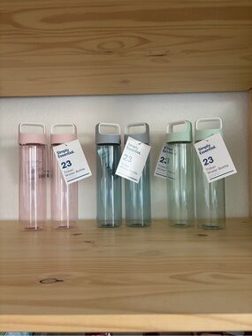 Simply Essential 23oz Tritan Water Bottle - Pastel Pink, Blue, Green (Set of 6)